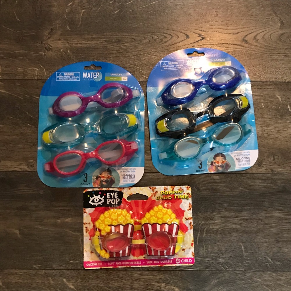 3 New Packs Of‎ Swim Googles